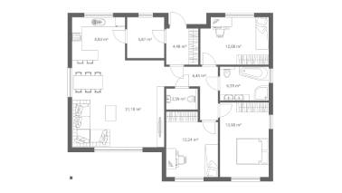 Projekt ERDOL 104 - Rzut parteru