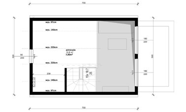 Projekt ERDOL Mini - Rzut antresoli